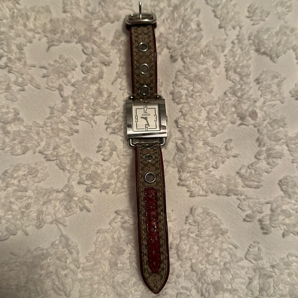 Coach signature watch